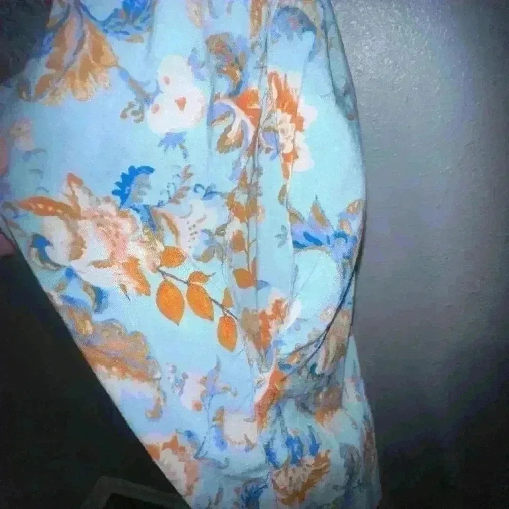 Women's Haptics Dress, Blue Floral, Size S - Picture 4 of 9